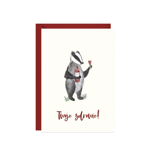 kartka-urodziny-imieniny-twoje-zdrowie-borsuk-paperwords.png