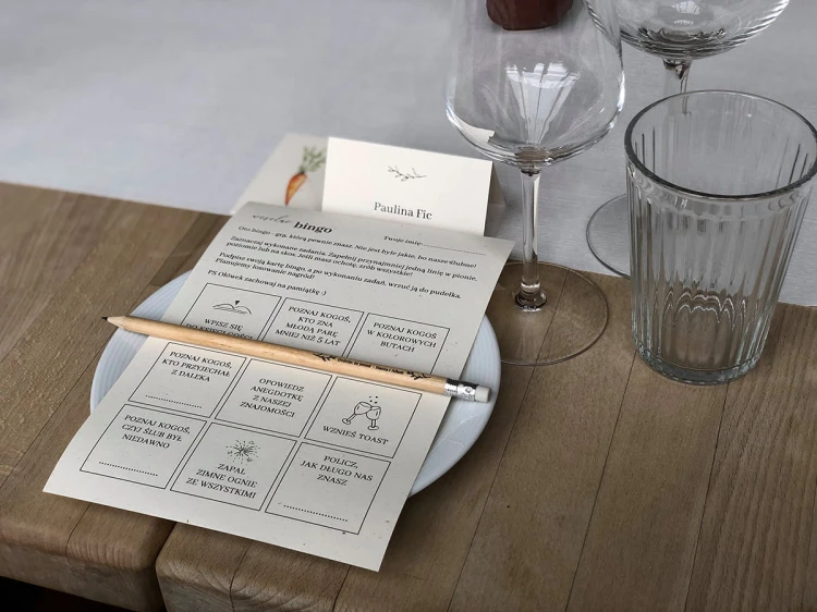 Bingo weselne - atrakcja uaktywniająca gości