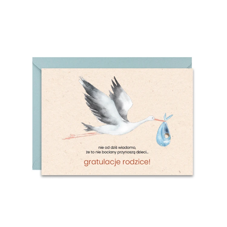 Kartka gratulacje dla rodziców z okazji narodzin dziecka