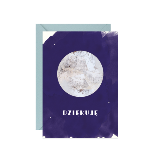 Kartka księżycowa Dziękuję